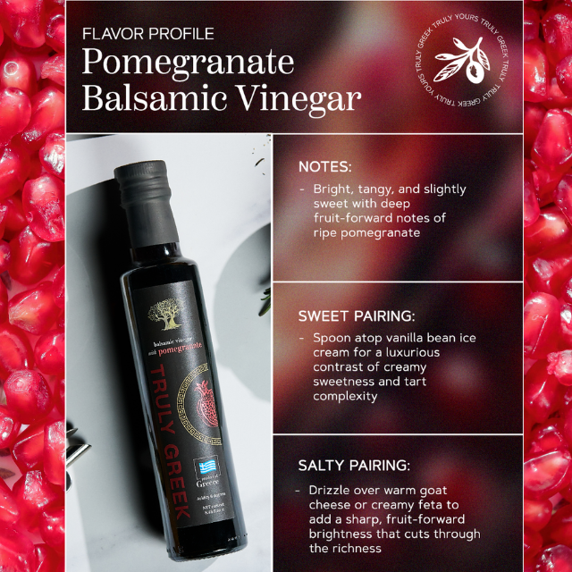 TRULY GREEK Pomegranate Balsamic Vinegar