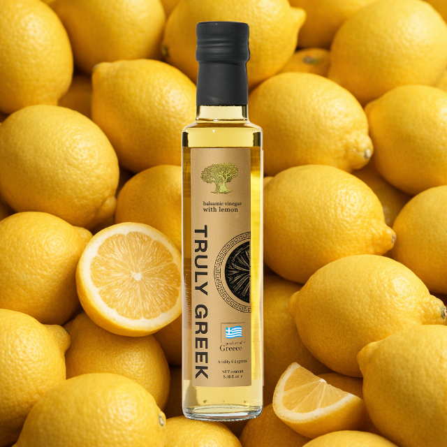 TRULY GREEK White Balsamic Vinegar with Lemon
