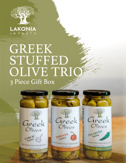 Greek Stuffed Olive Trio