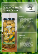TRULY GREEK Jalapeno Stuffed Olives