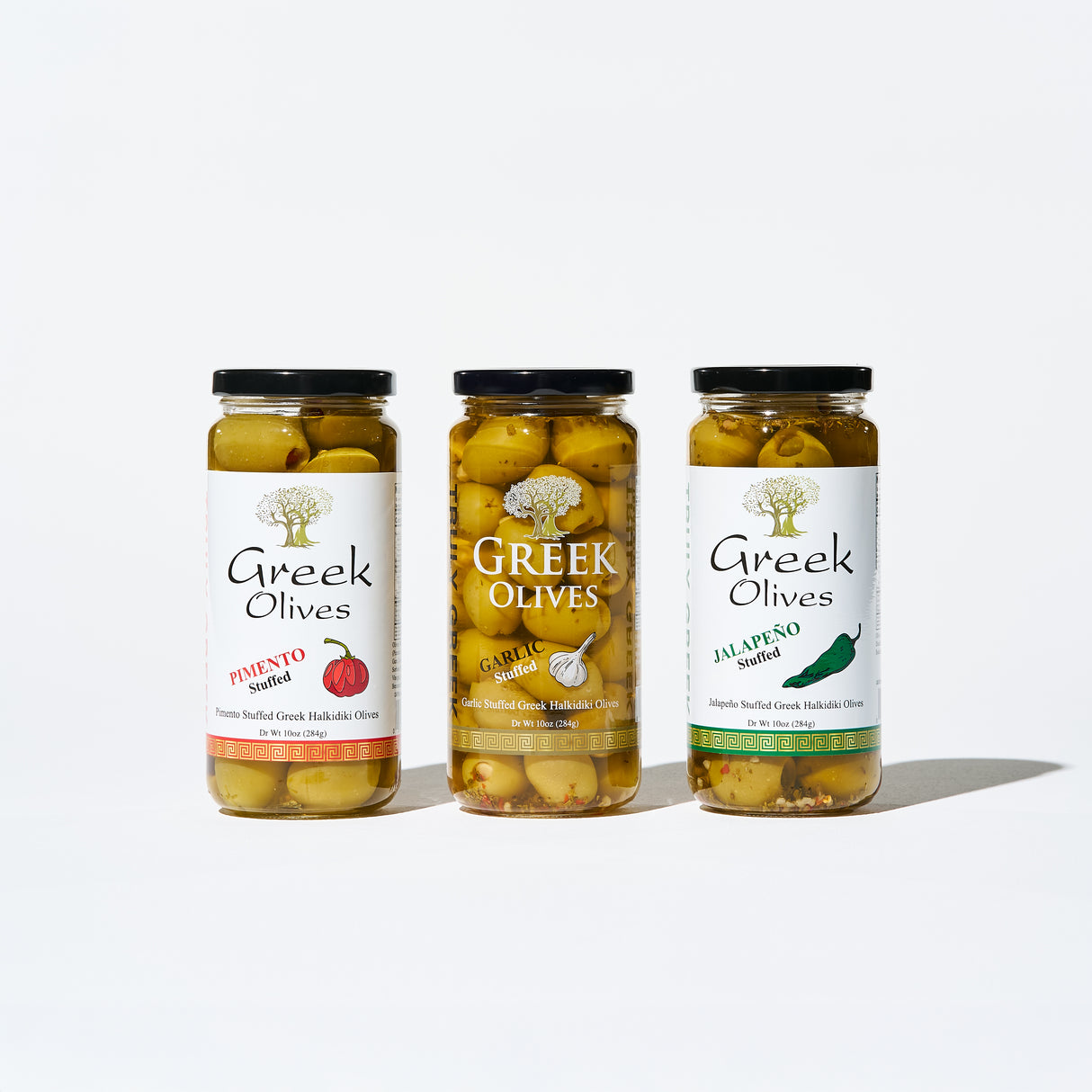 Greek Stuffed Olive Trio