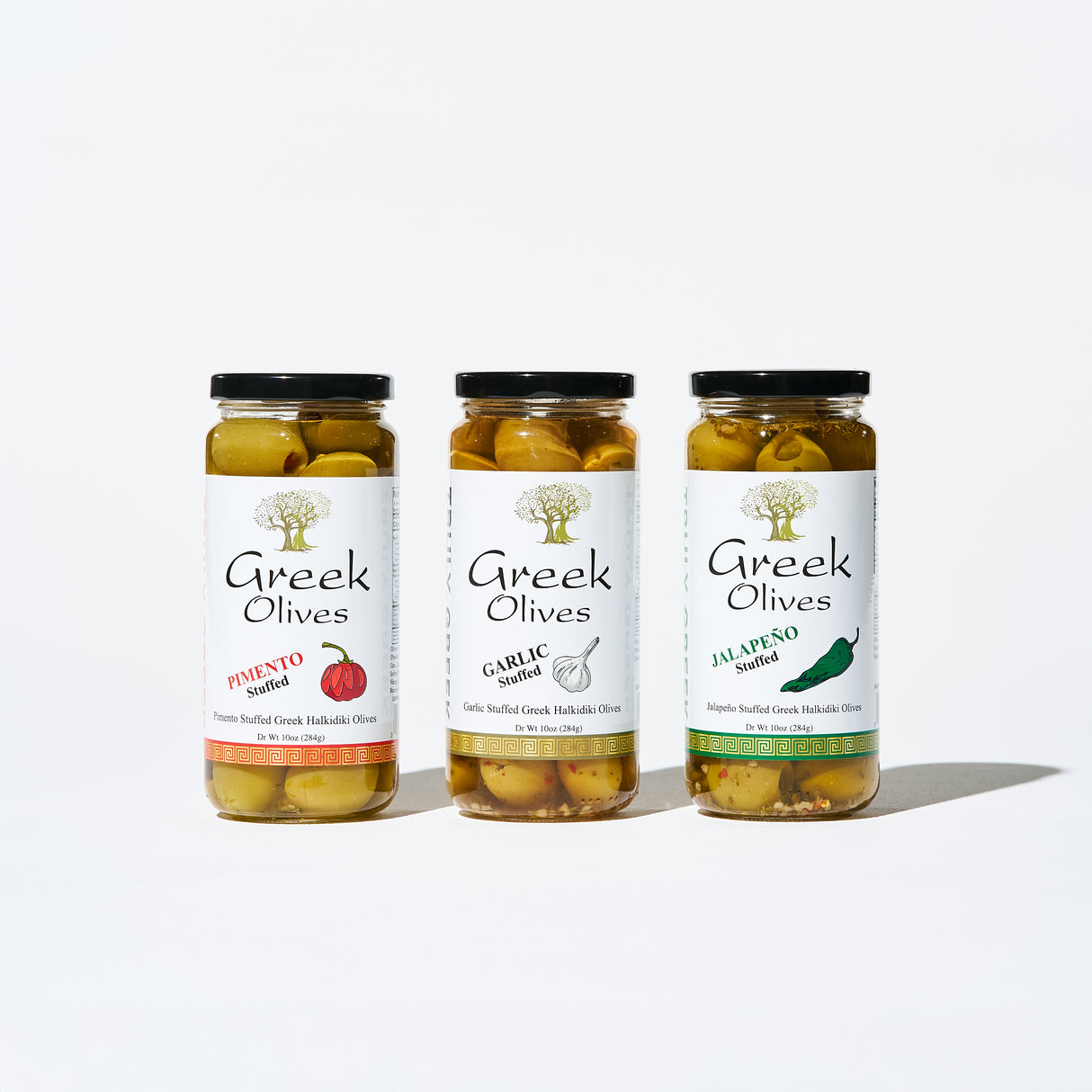 Greek Stuffed Olive Trio
